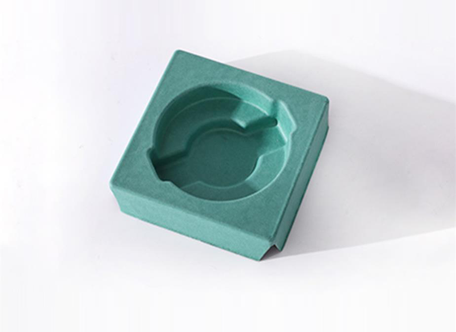 Green molded pulp insert in Wet Press