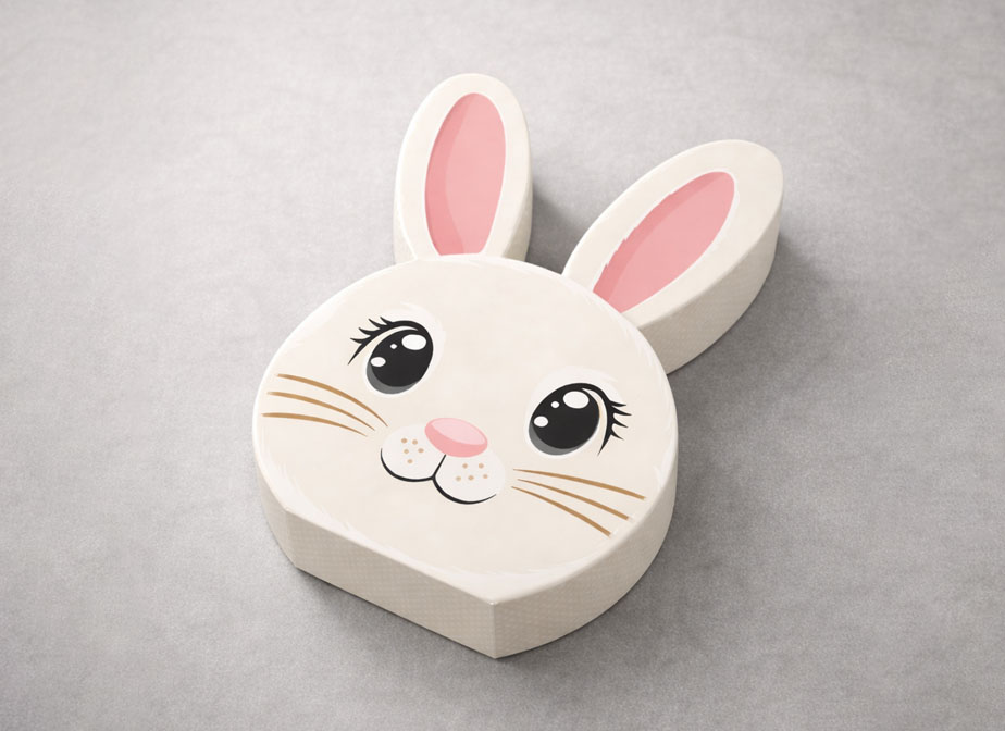 Rabbit Shaped Chocolate Paper Box