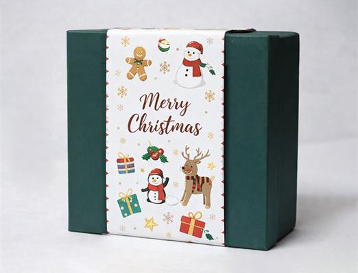 Christmas Sleeve with Lid & Base Chocolate Paper Box