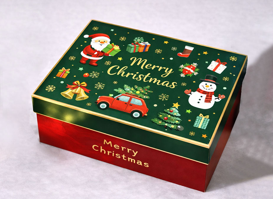 Christmas Two-Piece Lift-Off Lid Chocolate Gift Box