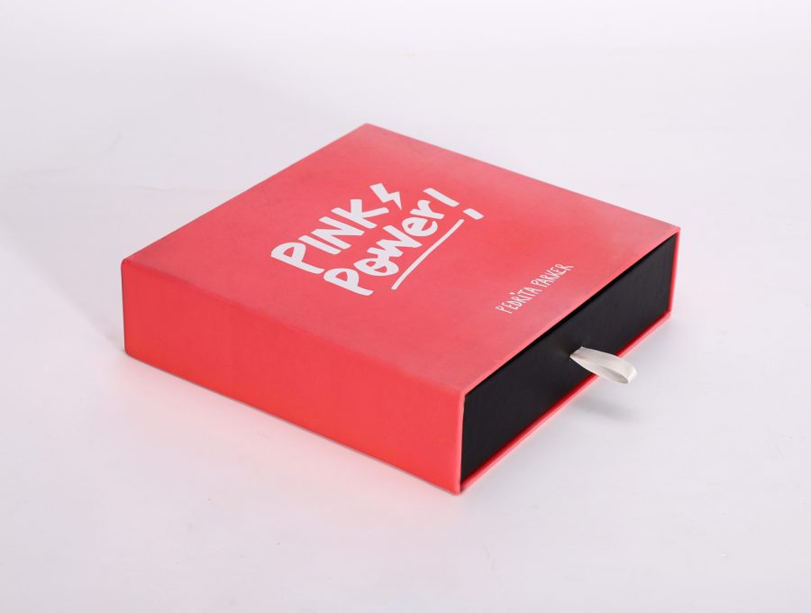 drawer paper box with handle