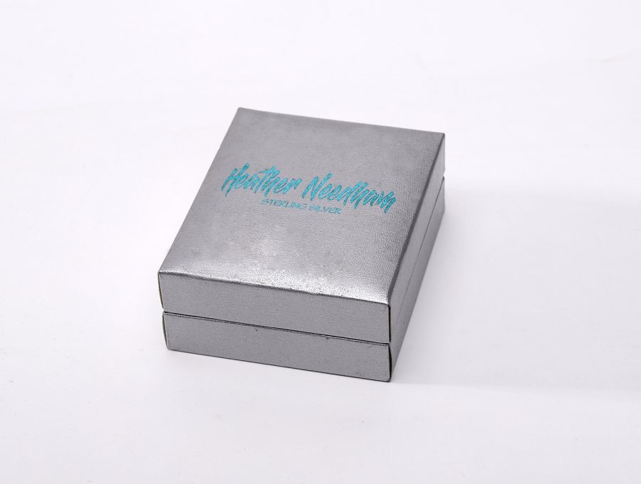 grey jewelry paper box