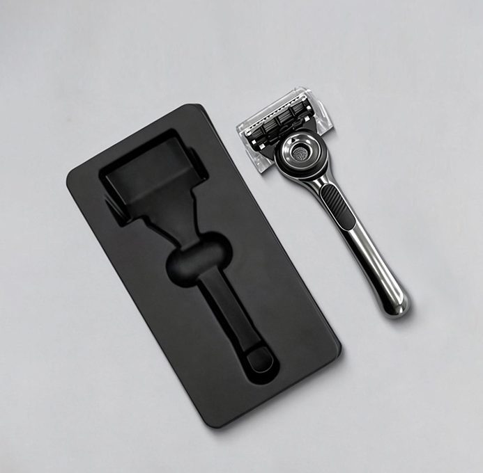 Black Molded Pulp Tray for Electric Shavers