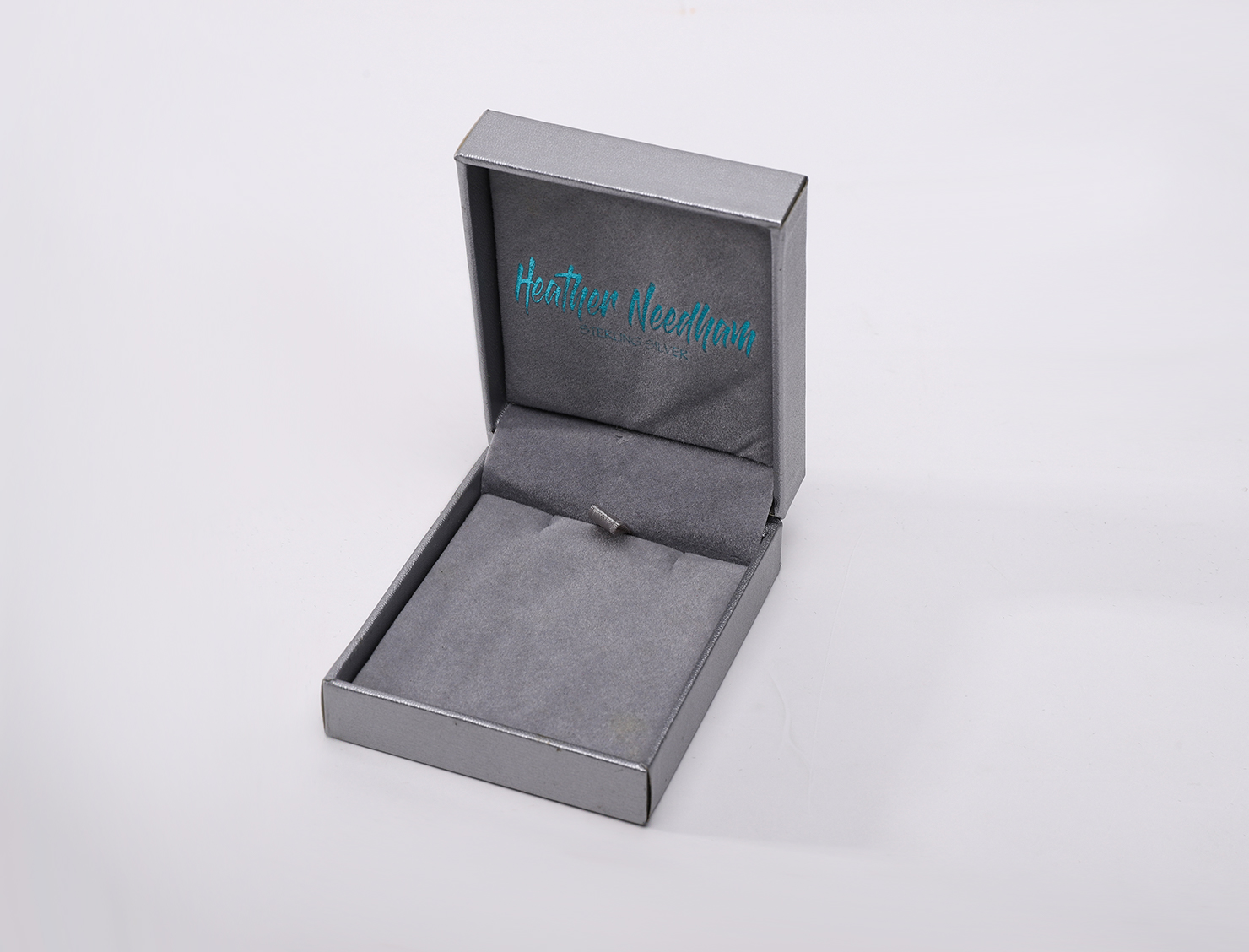 grey jewelry paper box