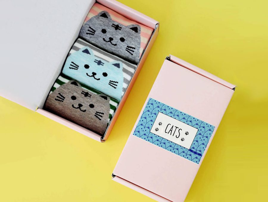 socks gift paper box