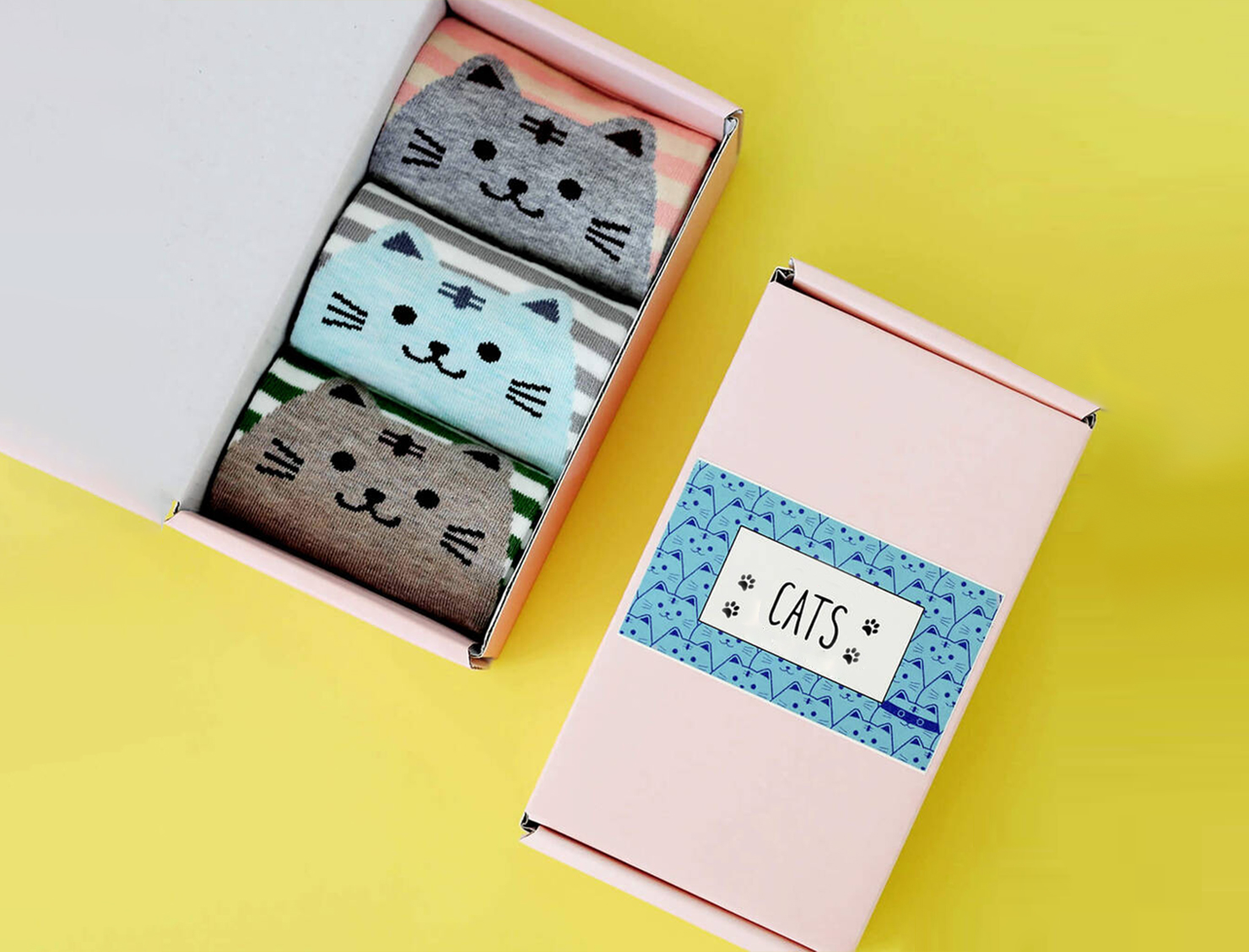 socks gift paper box