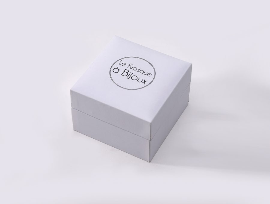 white jewelry paper box
