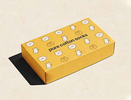stockings card paper box